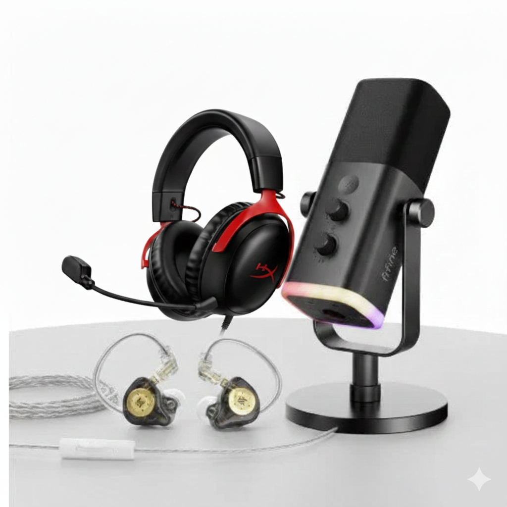 Microphone iems headset, casque 