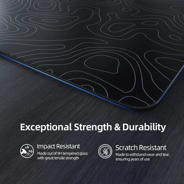 ATTACK SHARK CM05 Glass Gaming Mouse Pad black