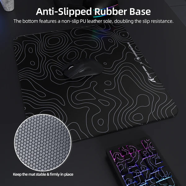 ATTACK SHARK CM05 Glass Gaming Mouse Pad black