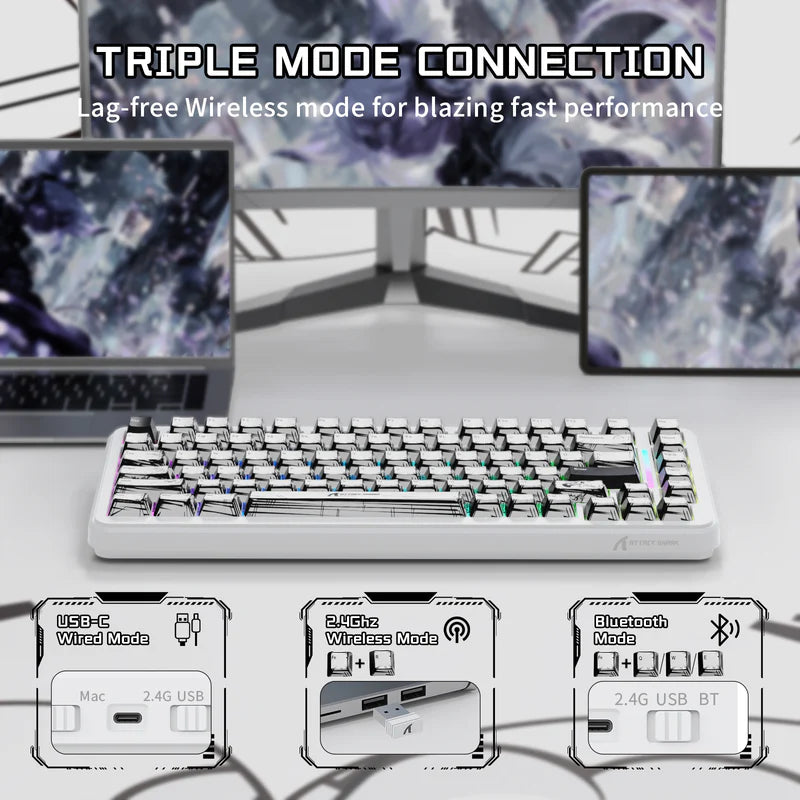 ATTACK SHARK X82 PRO HE (Wireless/Rapid Trigger)