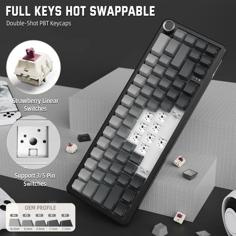 ATTACK SHARK X66 Wireless Mechanical Keyboard