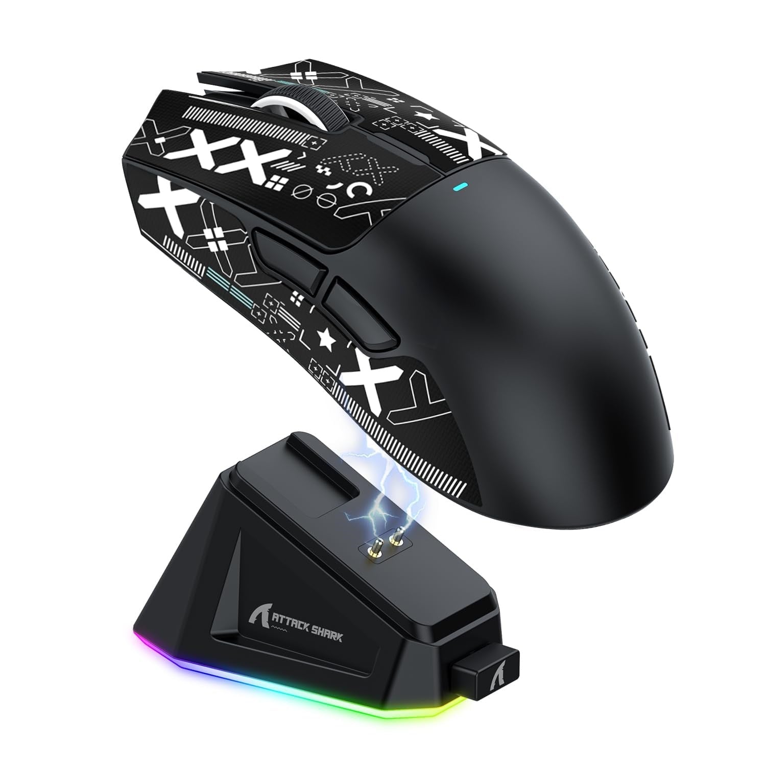ATTACK SHARK X11 Wireless Gaming Mouse with Charging Dock BLACK
