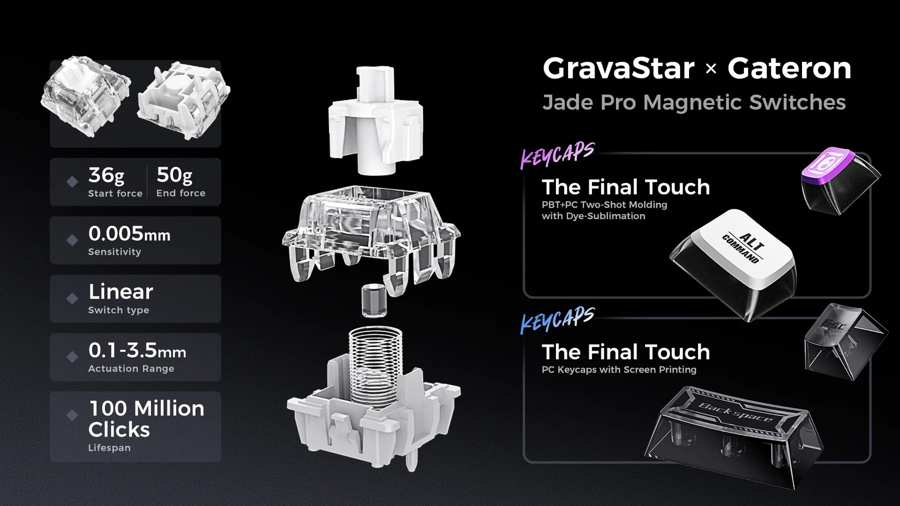 GravaStar V75 HE (Rapid Trigger / Snap Tap / 8KHz)