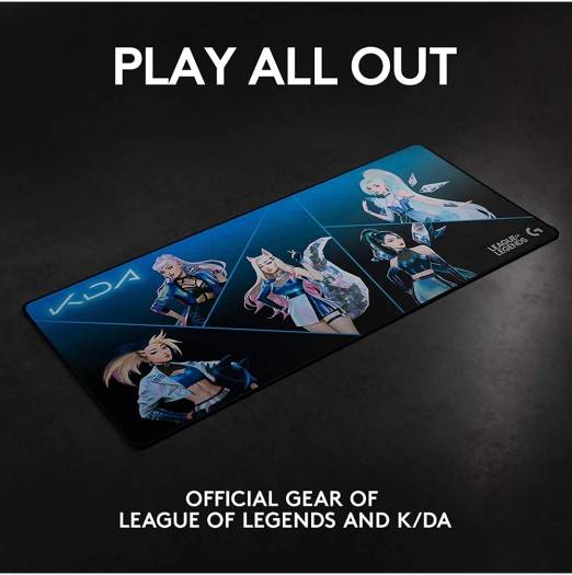 Logitech G840 XL League of Legends KDA Gaming Mouse Pad, 900x400mm